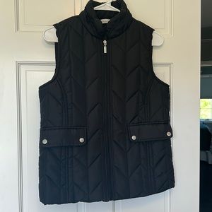 Lightweight black quilted vest